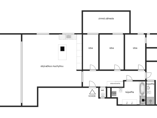 Slnečný veľkometrážny byt na Kolibe - uzavretý areál, tri terasy, zariadenie na mieru