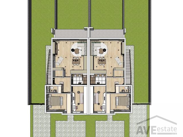 3 izbové byty s pozemkom, parkovaním v tichej lokalite s príjemným výhľadom
