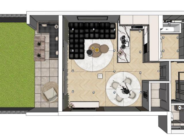 Dokončené 3 izbové rodinné domy so záhradou, krytou terasou a parkovaním