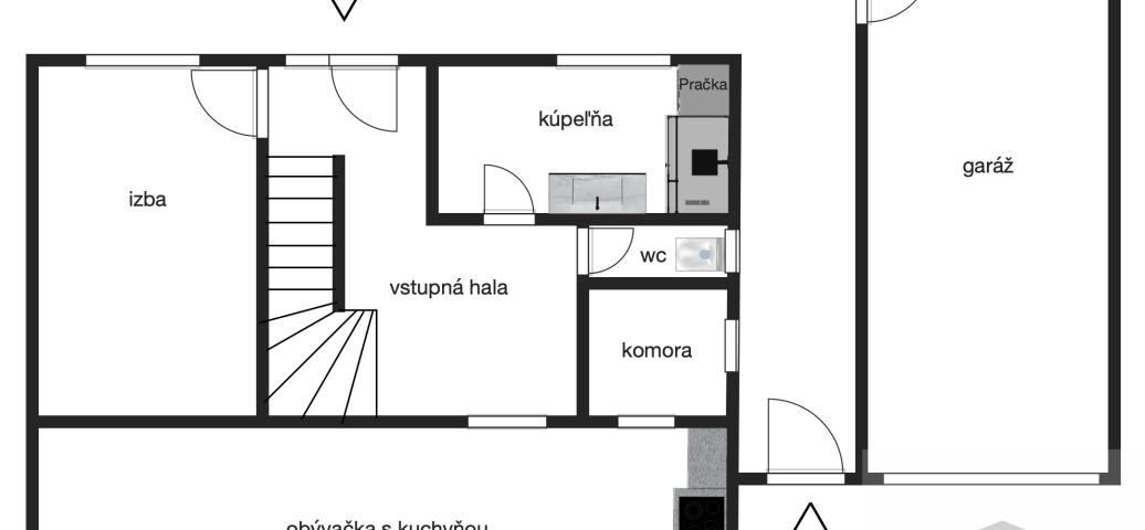 NOVÁ CENA - slnečný  5 izbový rodinný dom s garážou po rekonštrukcii